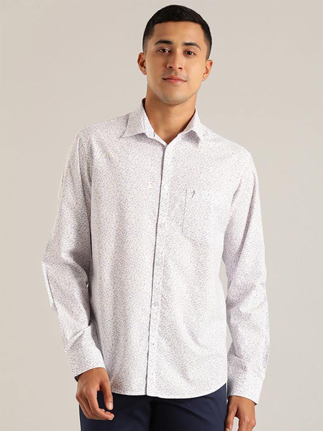 Indian Terrain Chiseled Slim Fit Abstract Printed Pure Cotton Casual Shirt, White
Indian Terrain Chiseled Slim Fit Abstract Printed Pure Cotton Casual Shirt, White