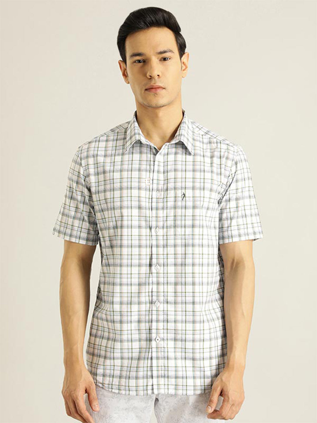 Indian Terrain Chiseled Slim Fit Tartan Checked Pure Cotton Casual Shirt, White
Indian Terrain Chiseled Slim Fit Tartan Checked Pure Cotton Casual Shirt, White