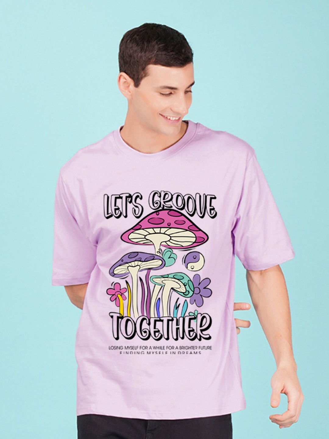 NUSYL Typography Printed Drop-Shoulder Sleeves Oversized Casual Cotton T-shirt, Purple
NUSYL Typography Printed Drop-Shoulder Sleeves Oversized Casual Cotton T-shirt, Purple