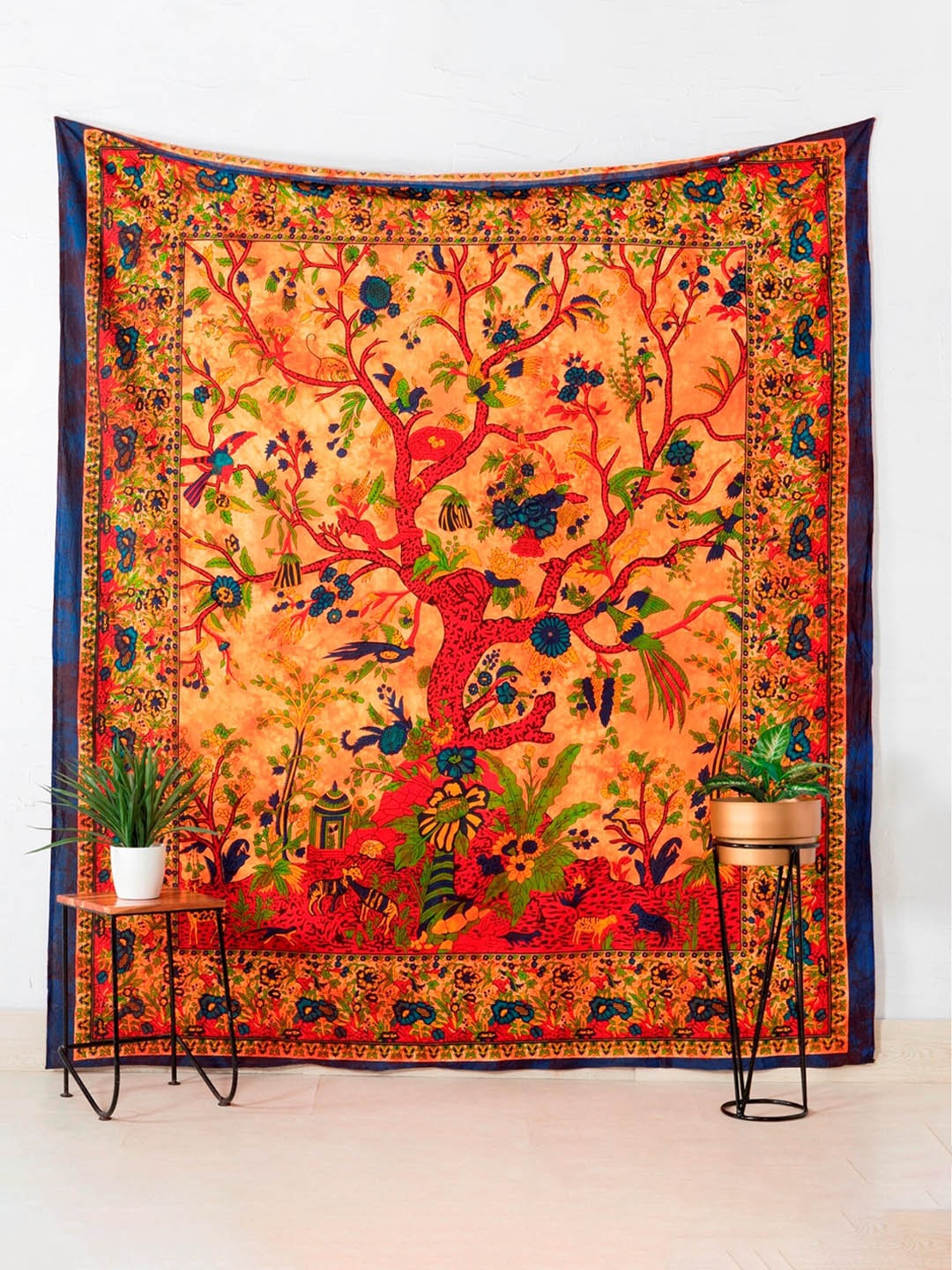 HANDICRAFT PALACE Orange Tree of Life Printed Pure Cotton Hanging Tapestry Wall Decor
HANDICRAFT PALACE Orange Tree of Life Printed Pure Cotton Hanging Tapestry Wall Decor