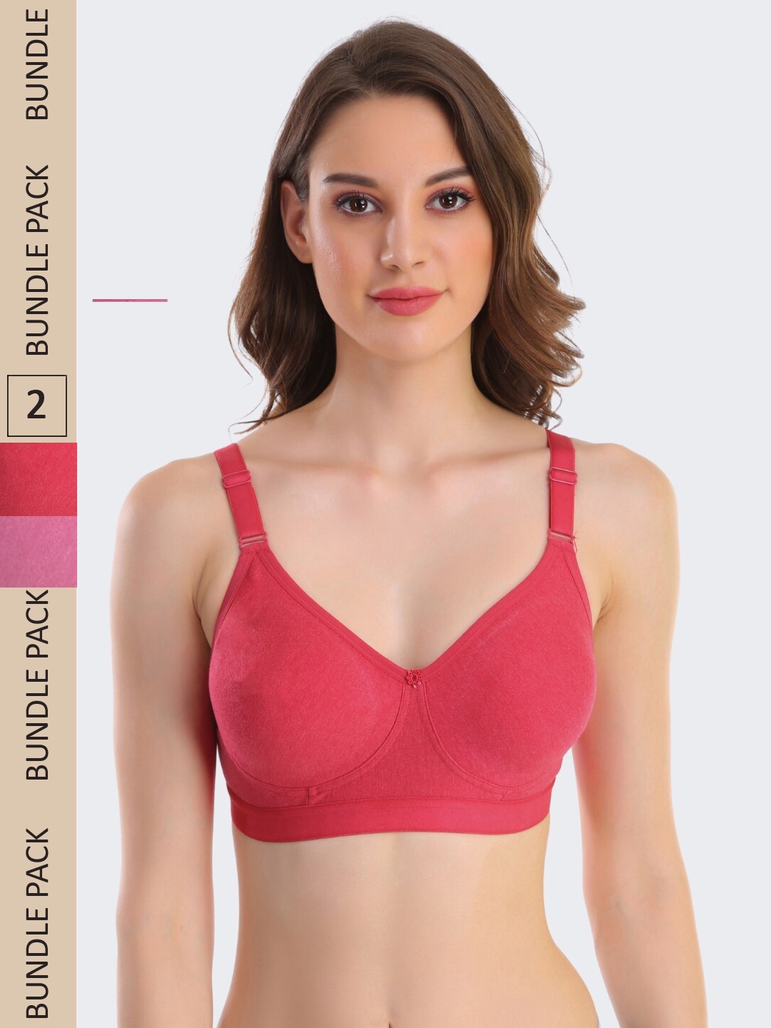 POOJA RAGENEE Pack Of 2 Non-Wired Full Coverage All Day Comfort Seamless T-Shirt Bra, Red
POOJA RAGENEE Pack Of 2 Non-Wired Full Coverage All Day Comfort Seamless T-Shirt Bra, Red