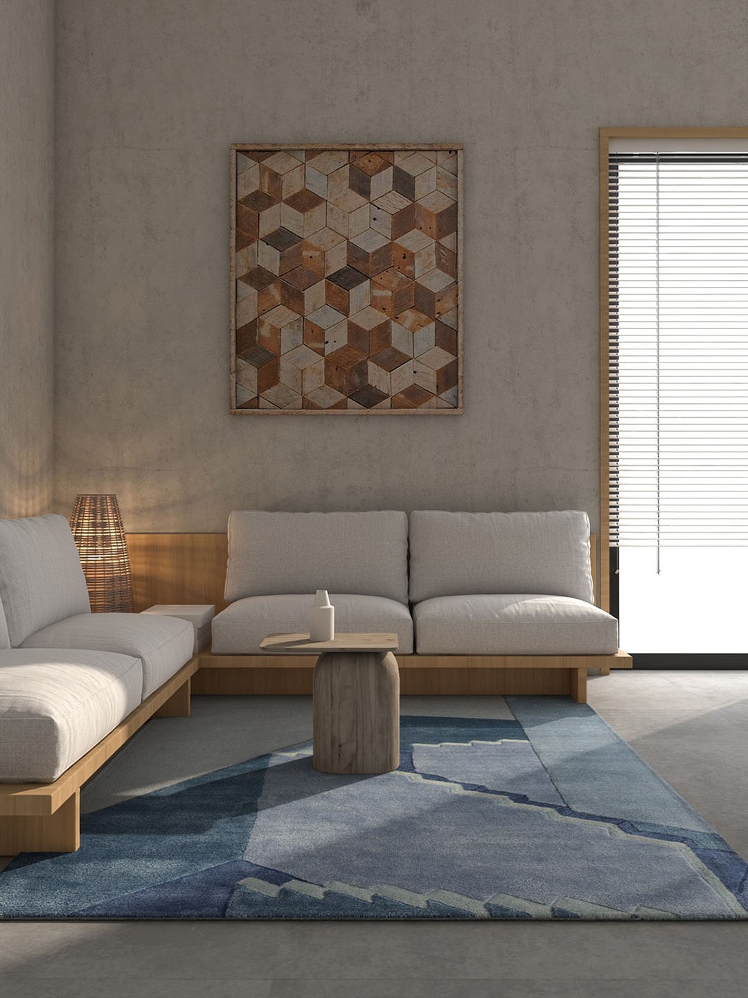 Jaipur Rugs Blue & Grey Graphic Design Rectangular Woolen Hand Tufted Dhurrie Carpet
Jaipur Rugs Blue & Grey Graphic Design Rectangular Woolen Hand Tufted Dhurrie Carpet