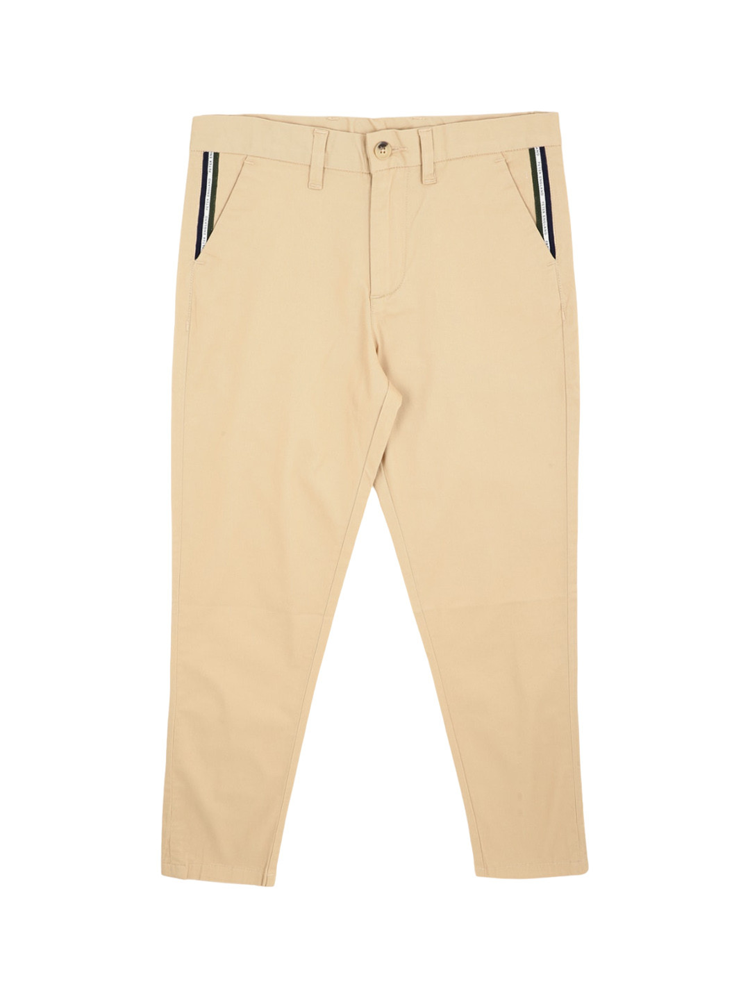 Peter England Boys Skinny Fit Mid-Rise Trousers, Beige 
Peter England Boys Skinny Fit Mid-Rise Trousers, Beige