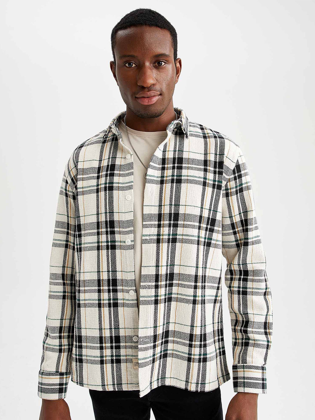DeFacto Tartan Checked Casual Shirt, White
DeFacto Tartan Checked Casual Shirt, White