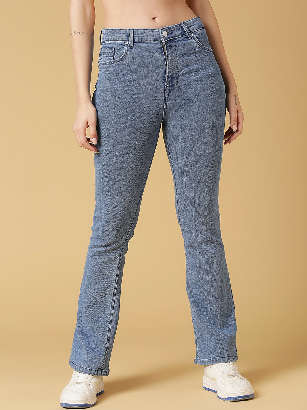 HJ HASASI Women Bootcut High-Rise Light Fade Clean Look Stretchable Jeans, Blue
HJ HASASI Women Bootcut High-Rise Light Fade Clean Look Stretchable Jeans, Blue