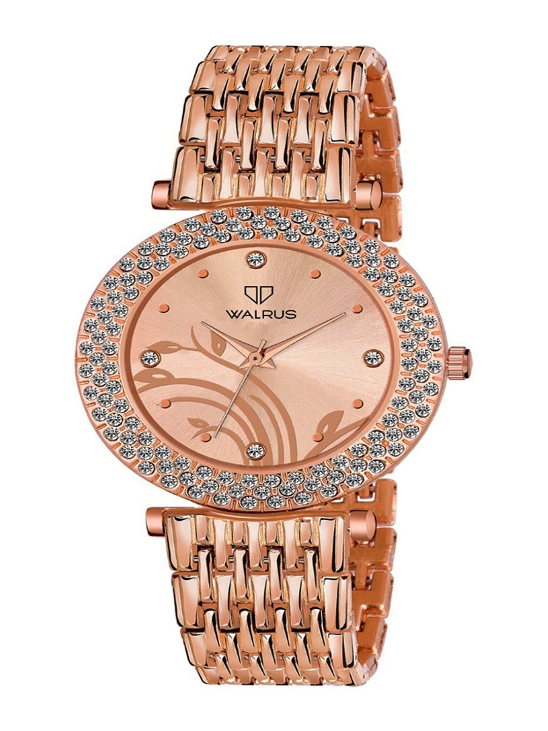 Walrus Women Brass Embellished Dial & Stainless Steel Straps Watch WWTW-VCT-XVIII-171717_D, Rose gold
Walrus Women Brass Embellished Dial & Stainless Steel Straps Watch WWTW-VCT-XVIII-171717_D, Rose gold