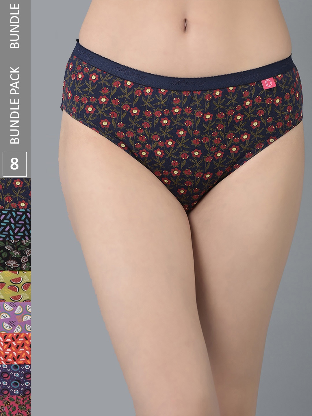 Dollar Missy Pack of 8 Outer Elasticated Hipster Panty MMBB-101P-R3#Z#OE-PO8, Assorted
Dollar Missy Pack of 8 Outer Elasticated Hipster Panty MMBB-101P-R3#Z#OE-PO8, Assorted