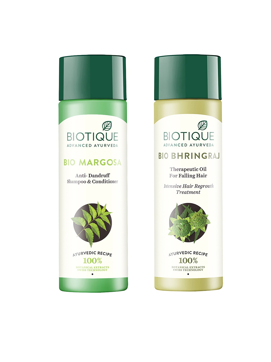 Biotique Bio Bhringraj Therapeutic Hair Oil & Biotique Bio Margosa Anti-Dandruff Shampoo, Green
Biotique Bio Bhringraj Therapeutic Hair Oil & Biotique Bio Margosa Anti-Dandruff Shampoo, Green