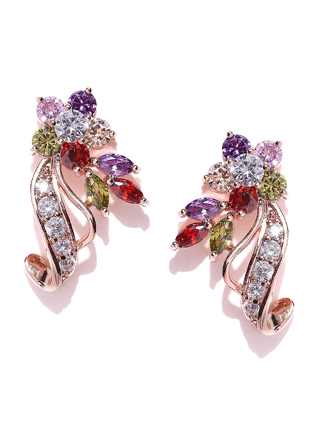 DressBerry Gold-Plated Contemporary Drop Earrings