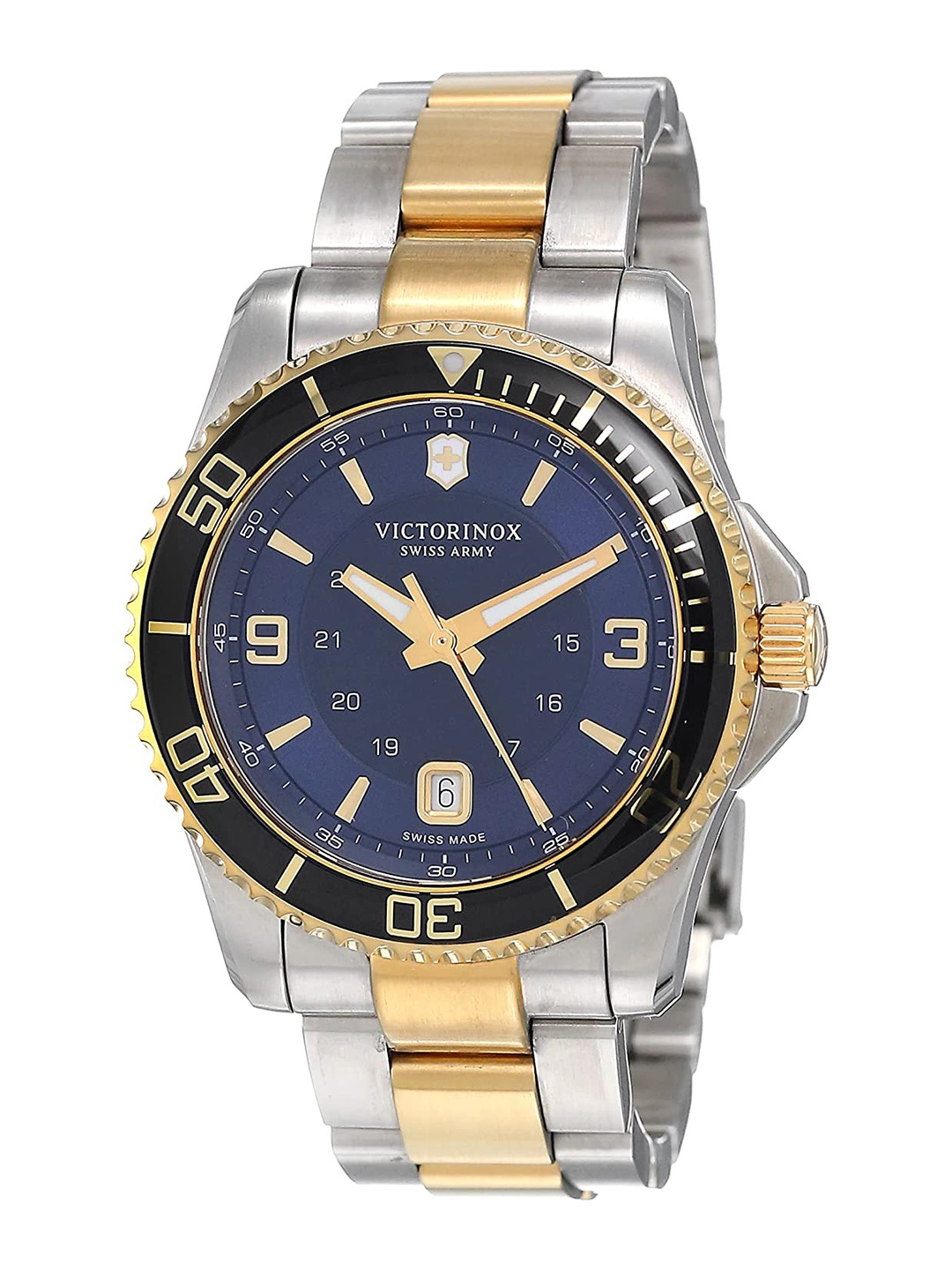 Victorinox Maverick Round Dial & Bracelet Style Straps Analogue Watch 241789, Navy blue
Victorinox Maverick Round Dial & Bracelet Style Straps Analogue Watch 241789, Navy blue