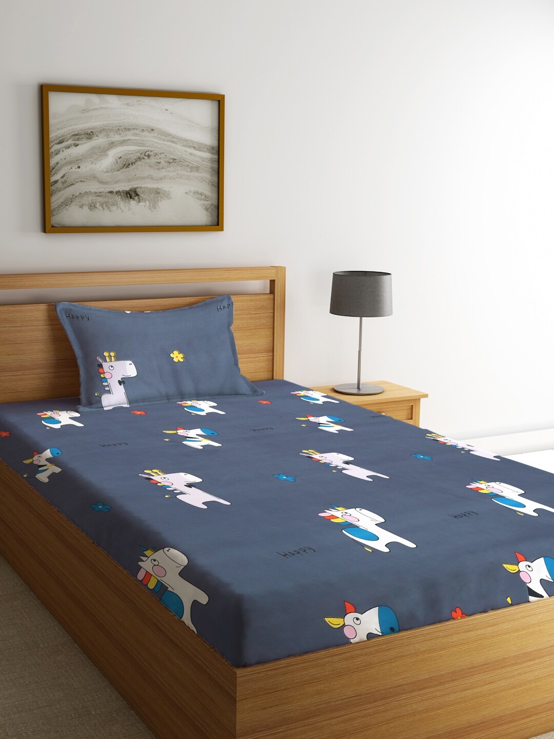 FABINALIV Grey & White Cartoon Characters 300 TC Single Bedsheet With 1 Pillow Cover
FABINALIV Grey & White Cartoon Characters 300 TC Single Bedsheet With 1 Pillow Cover