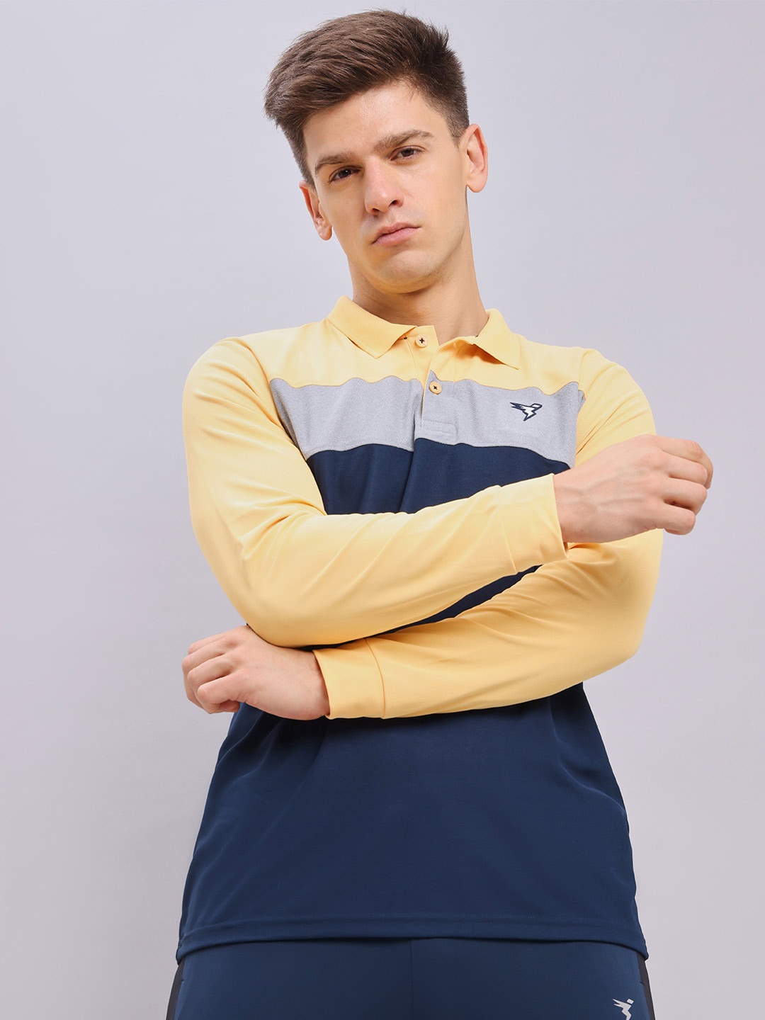 Technosport Striped Polo Collar Antimicrobial Running Slim Fit Sports T-shirt, Yellow
Technosport Striped Polo Collar Antimicrobial Running Slim Fit Sports T-shirt, Yellow