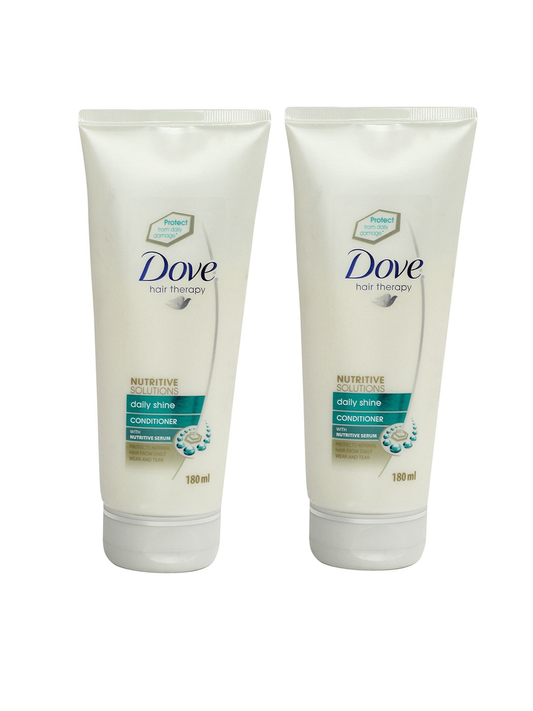 Dove Hair Therapy Pack of 2 Nutritive Solutions Daily Shine Conditioner 180 ml each, White
Dove Hair Therapy Pack of 2 Nutritive Solutions Daily Shine Conditioner 180 ml each, White