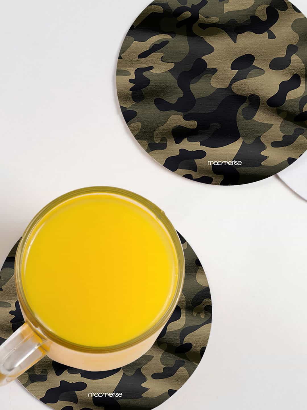 macmerise Green & Black 6 Pieces Camo Sand Grullo Printed MDF Wooden Circular Coasters
macmerise Green & Black 6 Pieces Camo Sand Grullo Printed MDF Wooden Circular Coasters