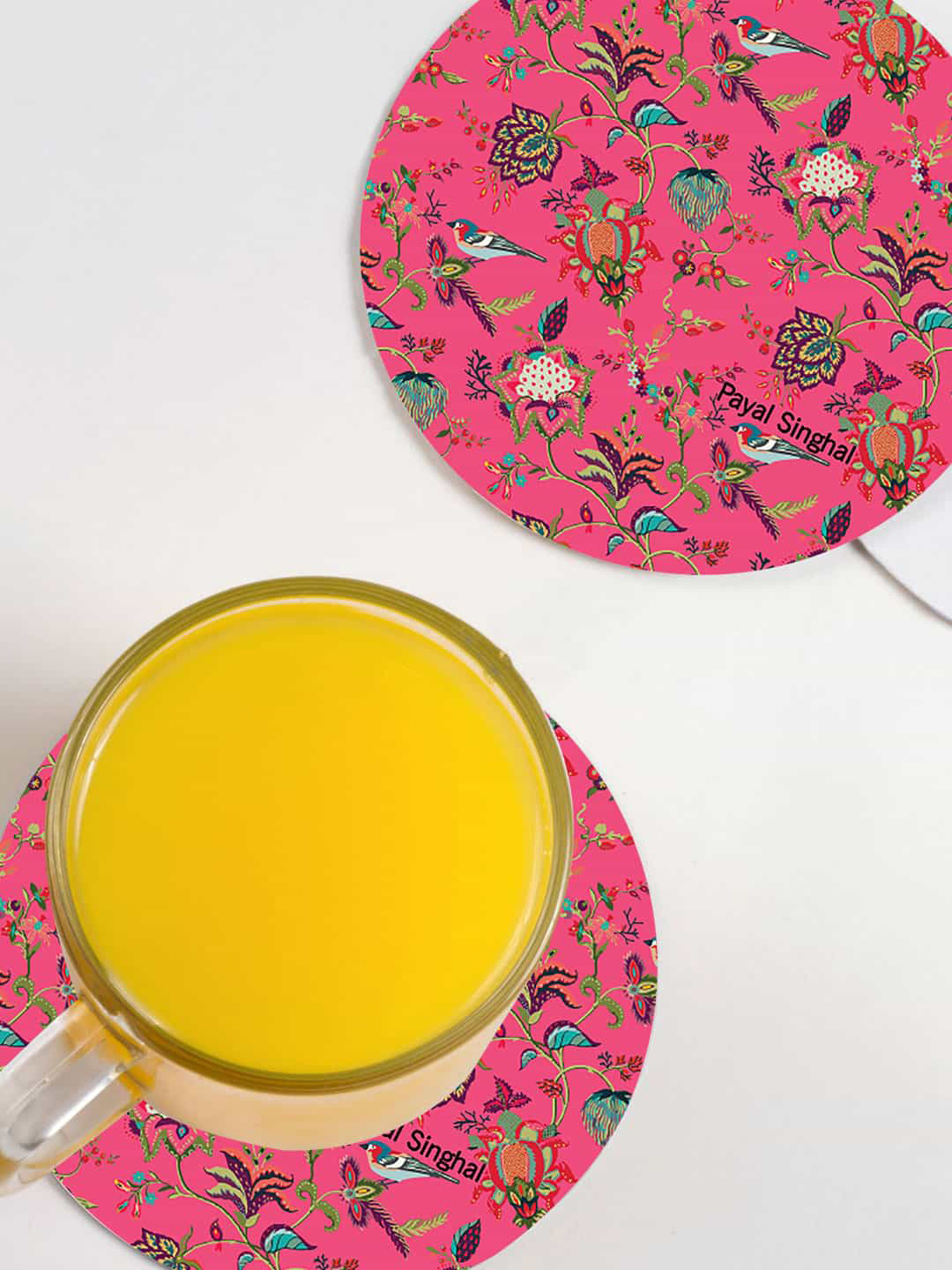 macmerise Pink & Green 6 Pieces Payal Singhal Chidiya Design MDF Wooden Circular Coaster
macmerise Pink & Green 6 Pieces Payal Singhal Chidiya Design MDF Wooden Circular Coaster