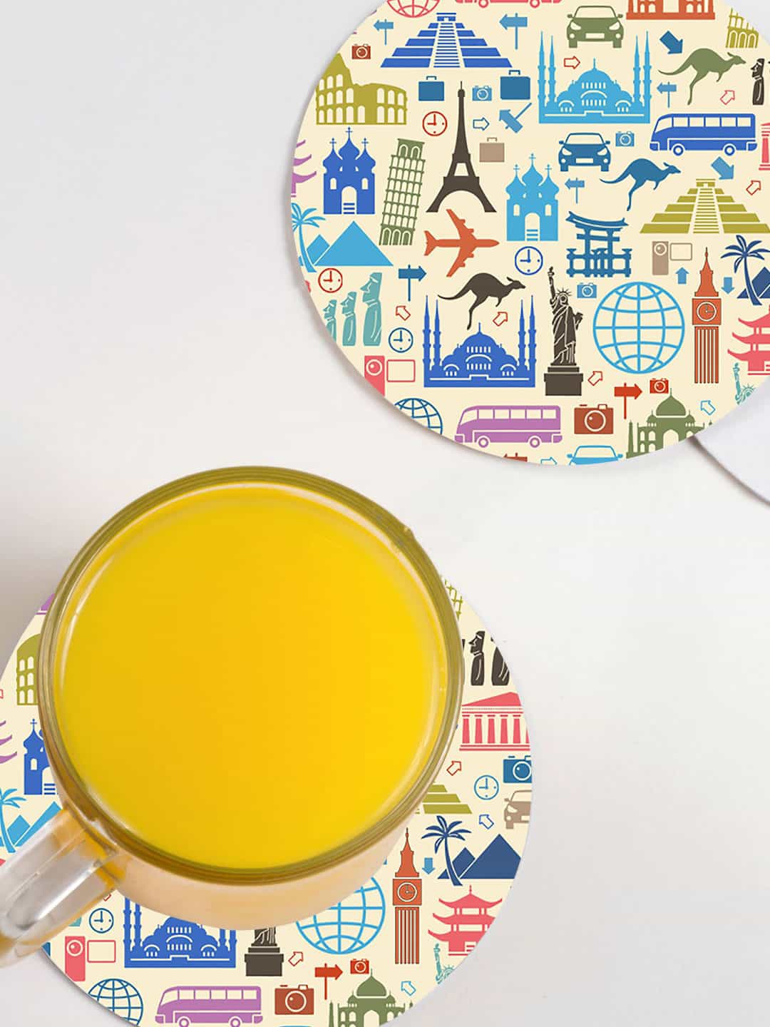 macmerise Blue & Red 6 Pieces Travel Lover Design Printed MDF Wooden Circular Coaster
macmerise Blue & Red 6 Pieces Travel Lover Design Printed MDF Wooden Circular Coaster