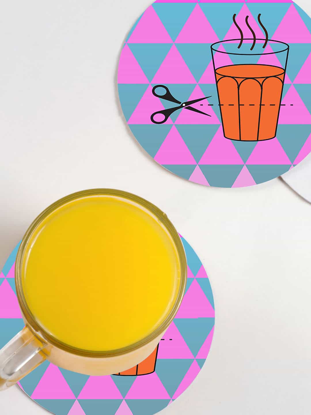 macmerise Pink & Blue 6 Pieces Masaba Cutting Chai Printed MDF Wooden Circular Coaster
macmerise Pink & Blue 6 Pieces Masaba Cutting Chai Printed MDF Wooden Circular Coaster