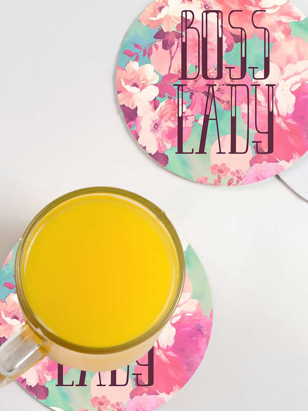 macmerise Pink & Green 6 Pieces Boss Lady Design Printed MDF Wooden Circular Coasters
macmerise Pink & Green 6 Pieces Boss Lady Design Printed MDF Wooden Circular Coasters