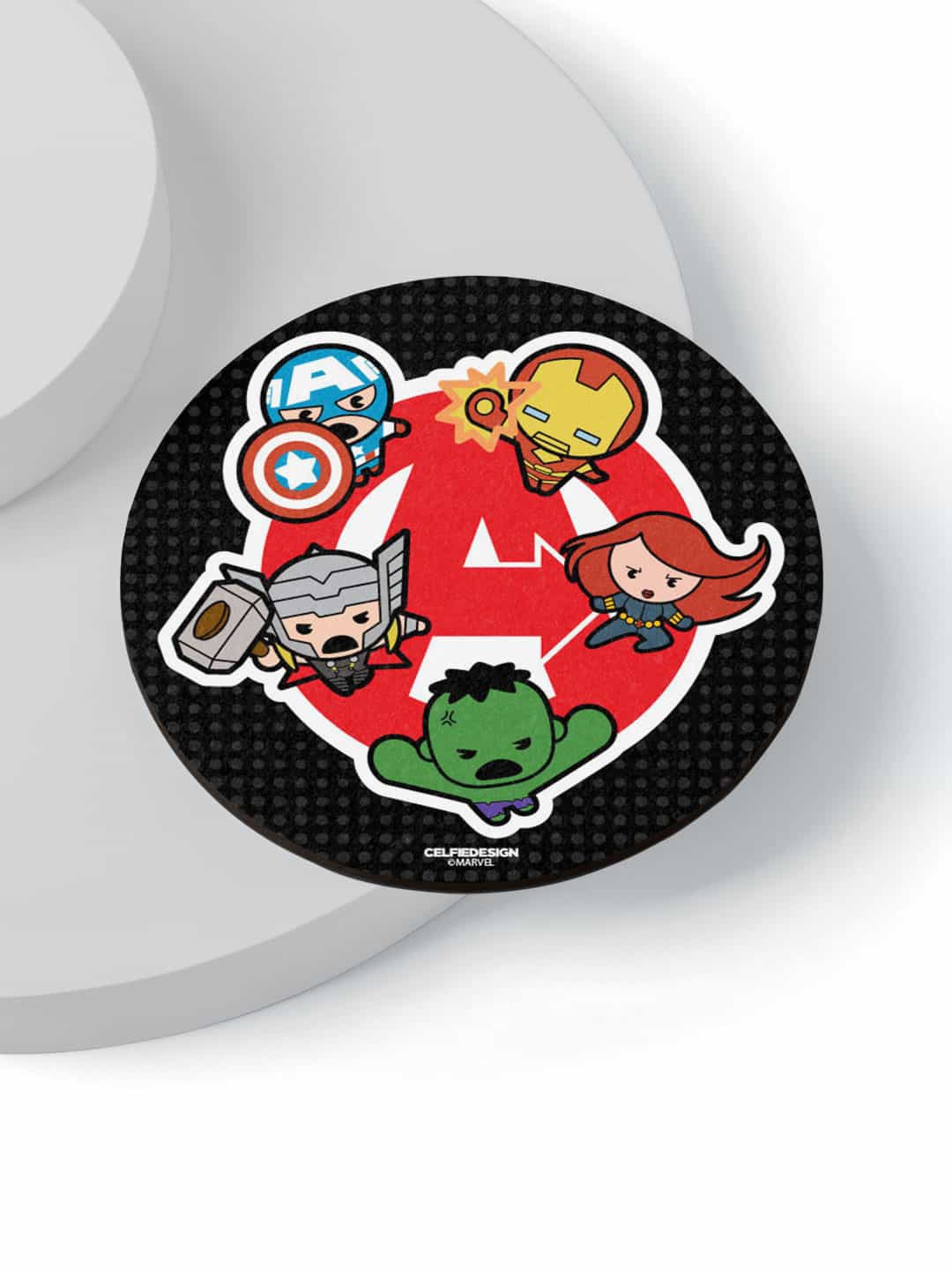 macmerise Black & Red 6 Pieces Avengers Kawaii Design Printed MDF Wooden Circular Coasters
macmerise Black & Red 6 Pieces Avengers Kawaii Design Printed MDF Wooden Circular Coasters