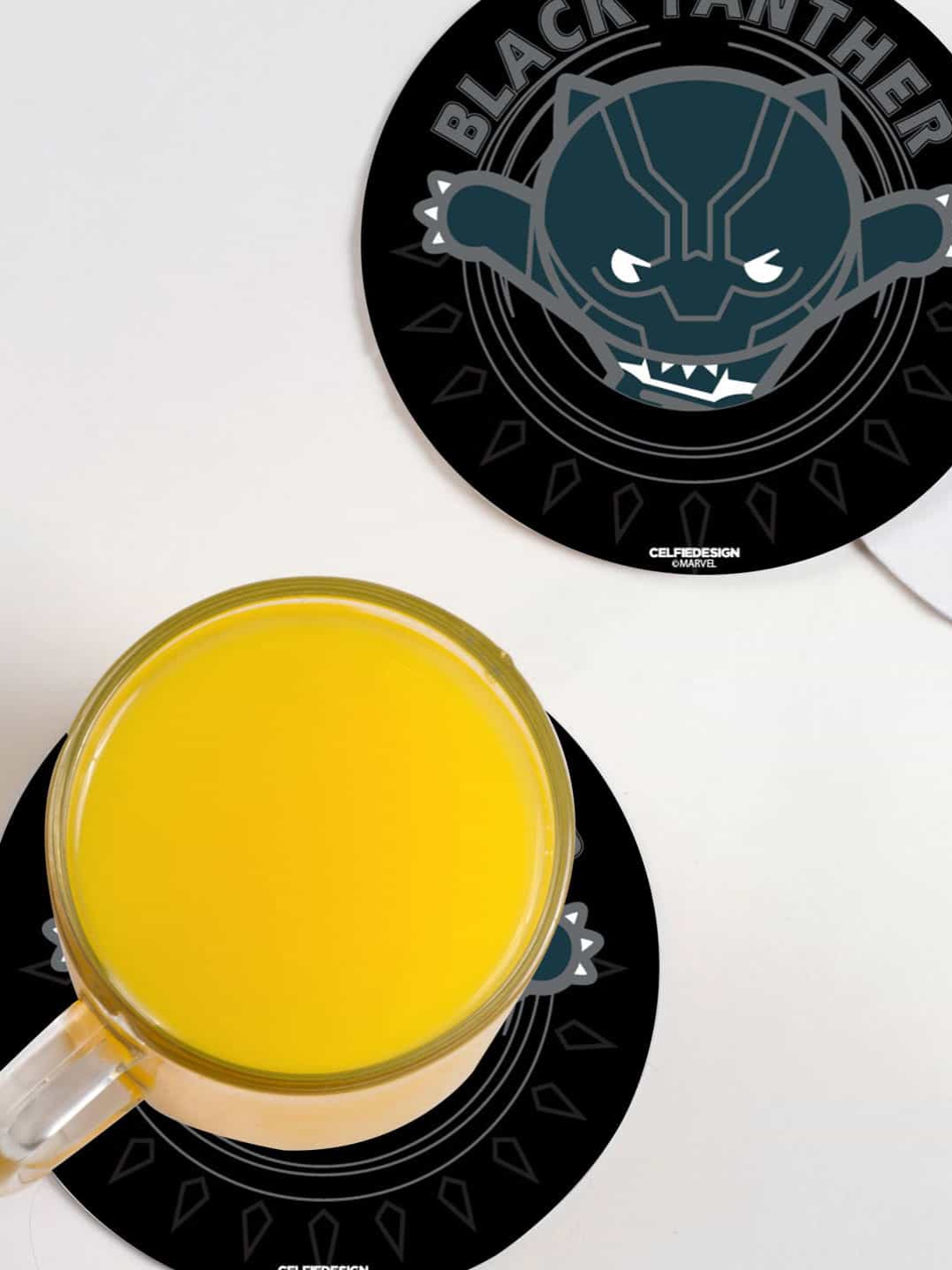 macmerise Grey & Black 6-Pieces Panther Kawaii Design Printed MDF Wooden Circular Coasters
macmerise Grey & Black 6-Pieces Panther Kawaii Design Printed MDF Wooden Circular Coasters