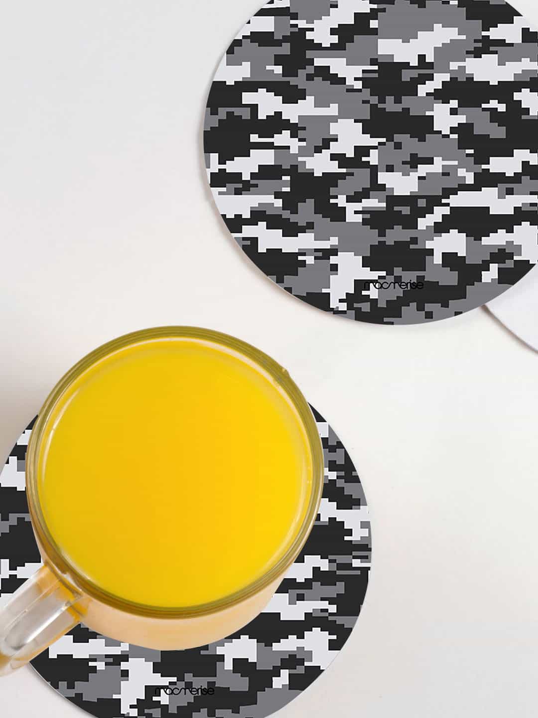 macmerise Black & Grey 6 Pieces Camo Pixel Ash Grey Design MDF Wooden Circular Coaster
macmerise Black & Grey 6 Pieces Camo Pixel Ash Grey Design MDF Wooden Circular Coaster
