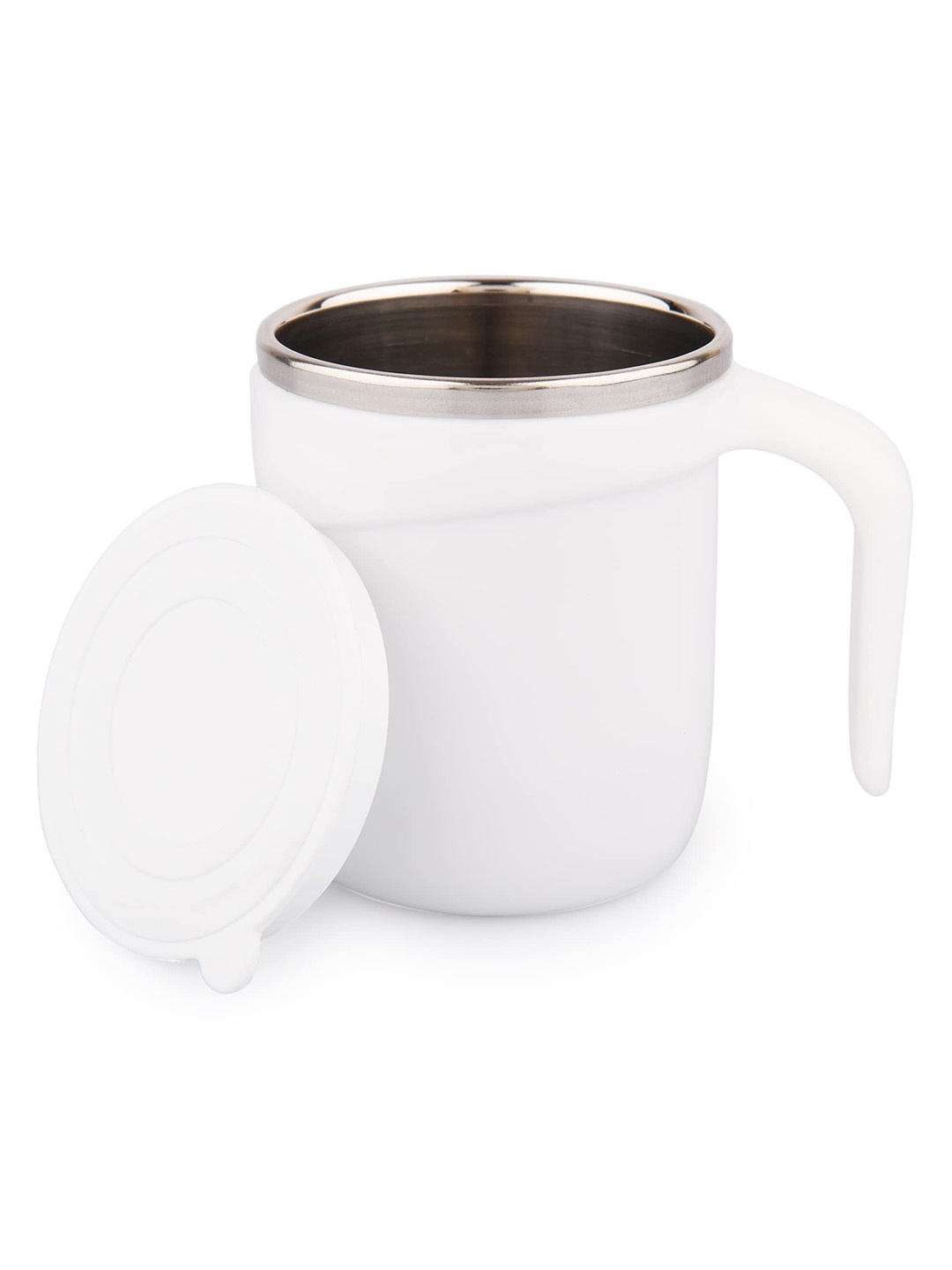 SUGAR Homeware Teacup White Double Walled Sweat Proof Stainless Steel Mug With Lid 180 ml
SUGAR Homeware Teacup White Double Walled Sweat Proof Stainless Steel Mug With Lid 180 ml