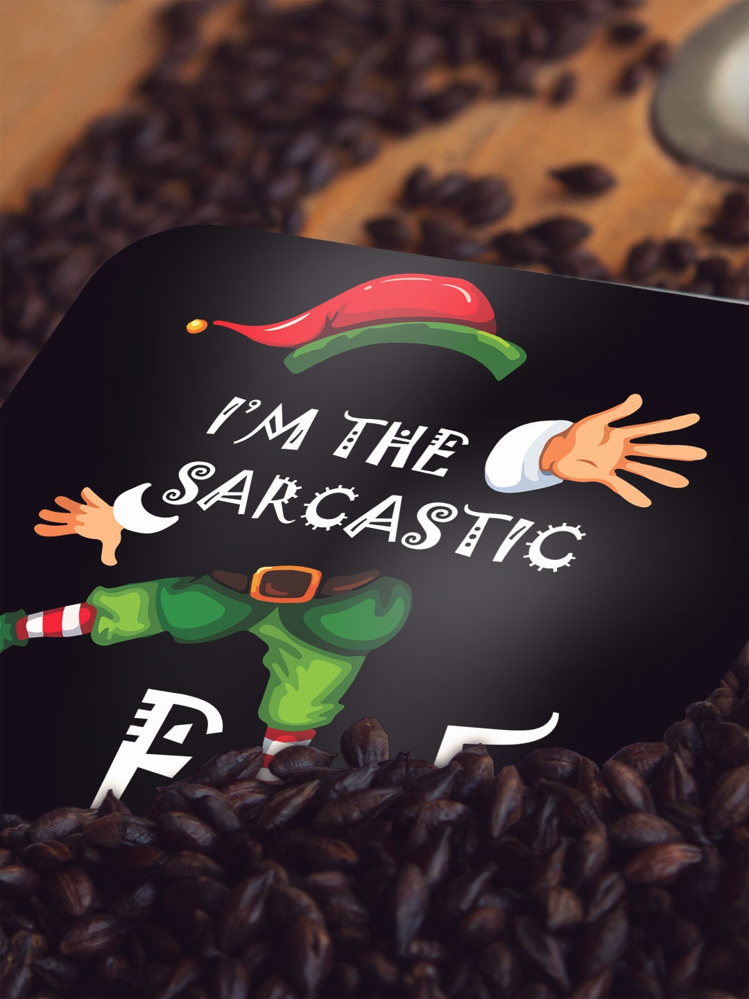 macmerise Black & Green 6-Pieces Christmas Elf Design Printed MDF Wooden Square Coasters
macmerise Black & Green 6-Pieces Christmas Elf Design Printed MDF Wooden Square Coasters