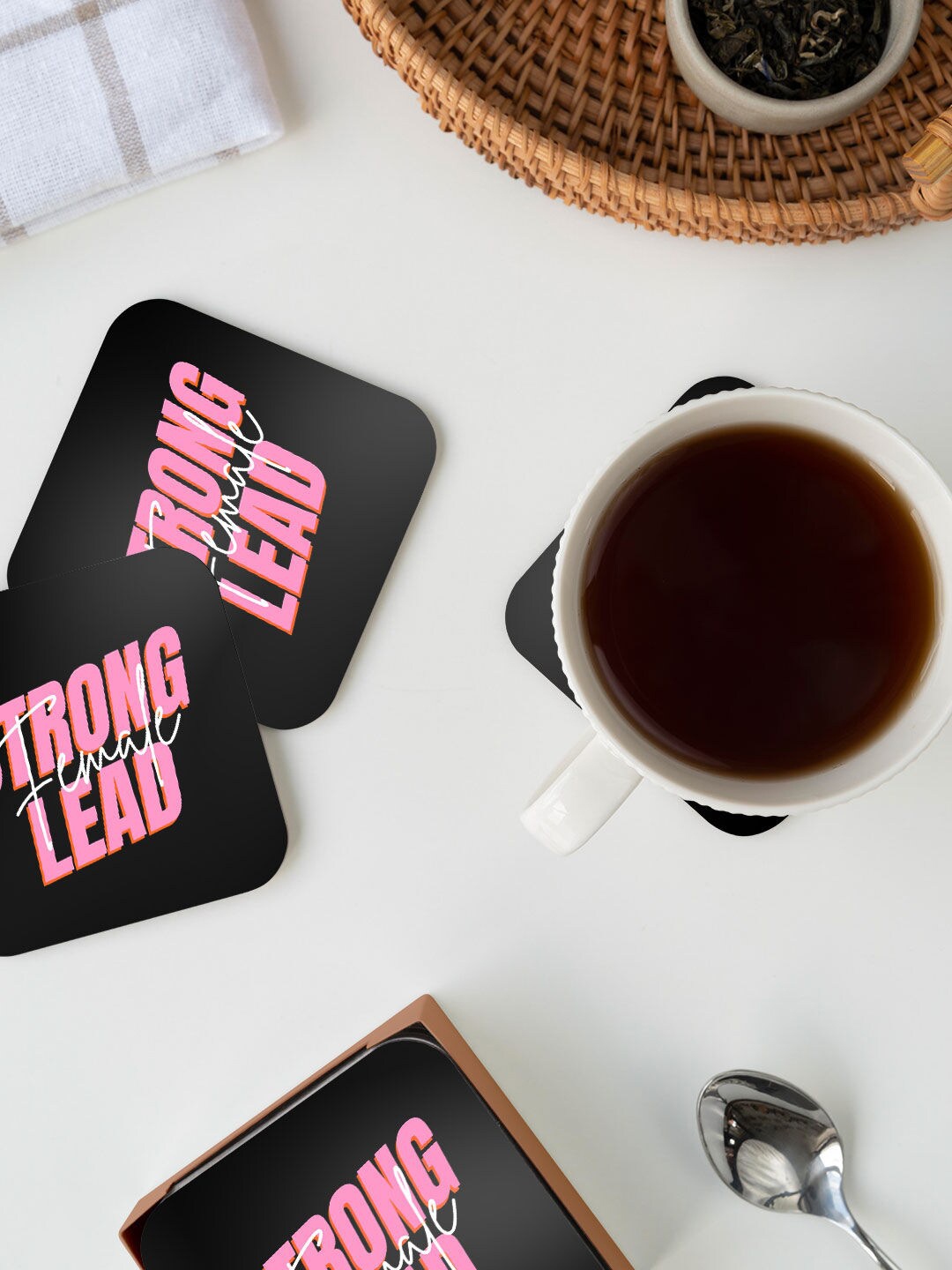 macmerise Black & Pink Valentine Strong Lead Design Printed MDF Wooden Square Coaster
macmerise Black & Pink Valentine Strong Lead Design Printed MDF Wooden Square Coaster