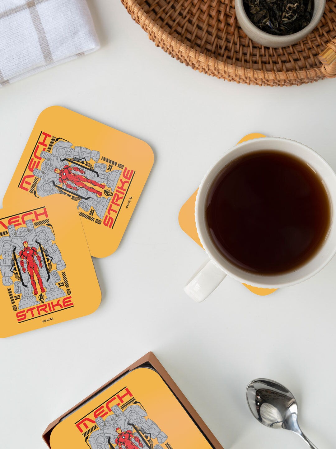 macmerise Yellow Colored & Red Ironman Mech Strike Design Square MDF Wooden Coaster
macmerise Yellow Colored & Red Ironman Mech Strike Design Square MDF Wooden Coaster