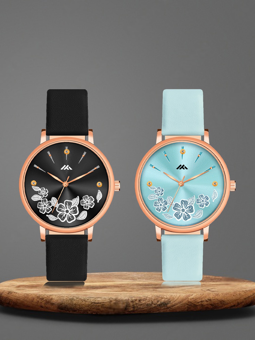 Shocknshop Women Pack of 2 Printed Dial Leather Straps Analogue Watch MT516-520, Black
Shocknshop Women Pack of 2 Printed Dial Leather Straps Analogue Watch MT516-520, Black