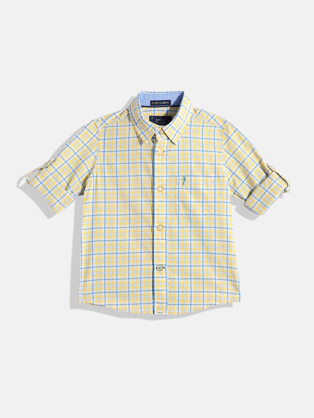 Indian Terrain Boys Straight Regular Fit Tartan Checks Opaque Pure Cotton Casual Shirt, Yellow
Indian Terrain Boys Straight Regular Fit Tartan Checks Opaque Pure Cotton Casual Shirt, Yellow