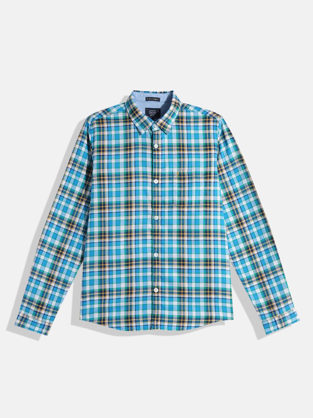 Indian Terrain Boys Straight Regular Fit Tartan Checks Opaque Pure Cotton Casual Shirt, Green
Indian Terrain Boys Straight Regular Fit Tartan Checks Opaque Pure Cotton Casual Shirt, Green
