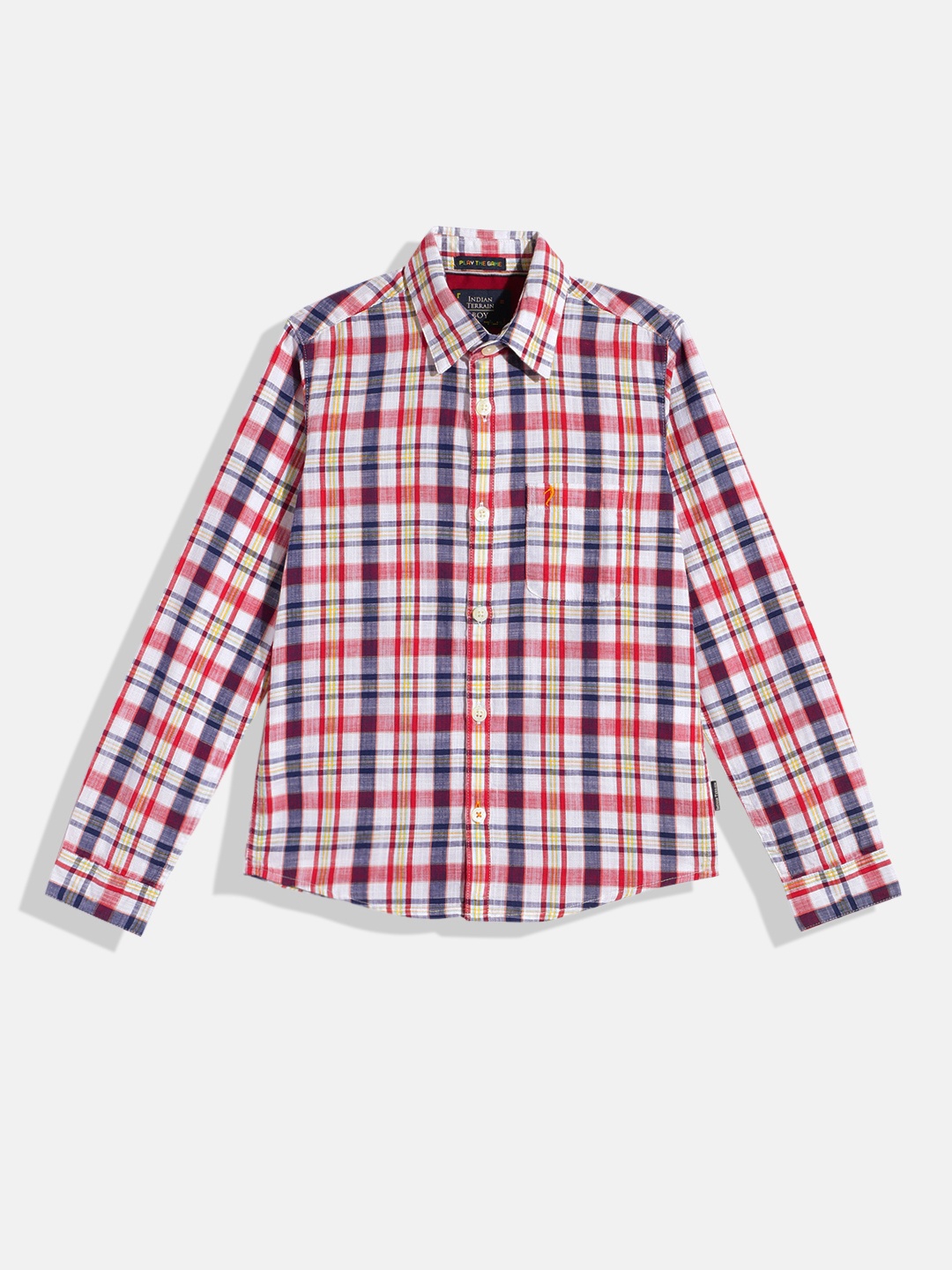 Indian Terrain Boys Straight Regular Fit Tartan Checks Opaque Pure Cotton Casual Shirt, Red
Indian Terrain Boys Straight Regular Fit Tartan Checks Opaque Pure Cotton Casual Shirt, Red