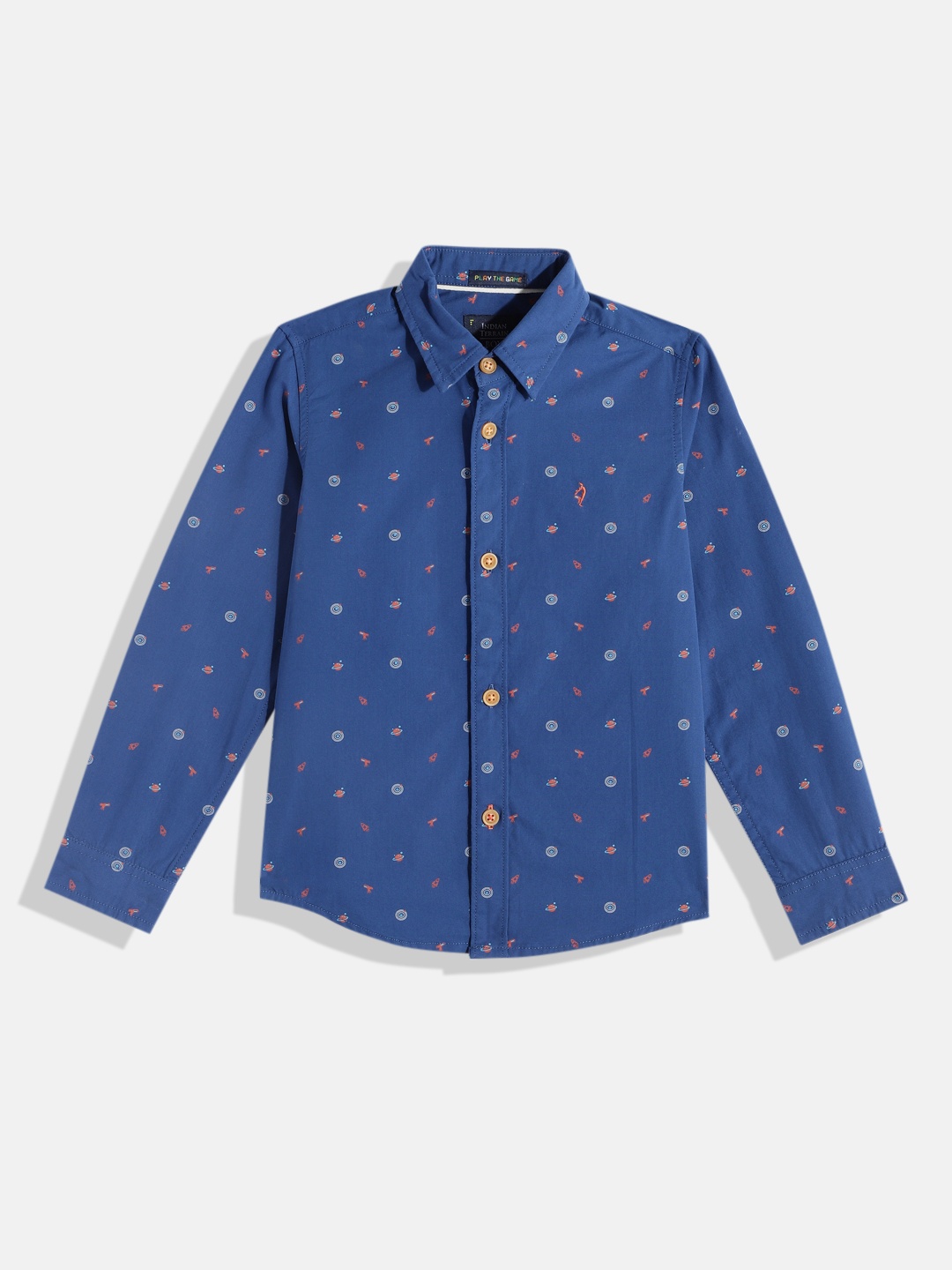 Indian Terrain Boys Conversational Printed Straight Opaque Pure Cotton Casual Shirt, Blue
Indian Terrain Boys Conversational Printed Straight Opaque Pure Cotton Casual Shirt, Blue