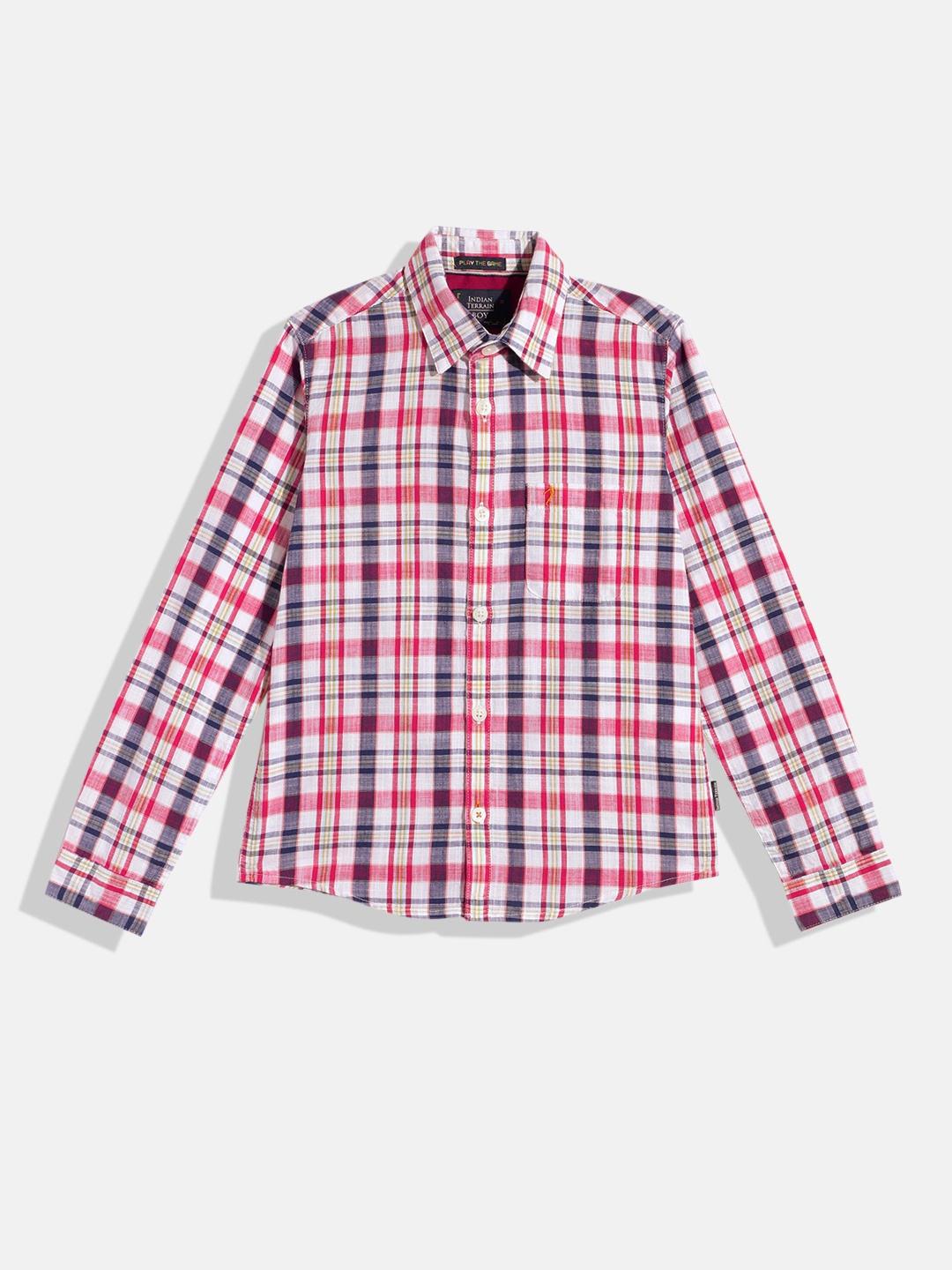 Indian Terrain Boys Straight Regular Fit Tartan Checks Opaque Pure Cotton Casual Shirt, Red
Indian Terrain Boys Straight Regular Fit Tartan Checks Opaque Pure Cotton Casual Shirt, Red