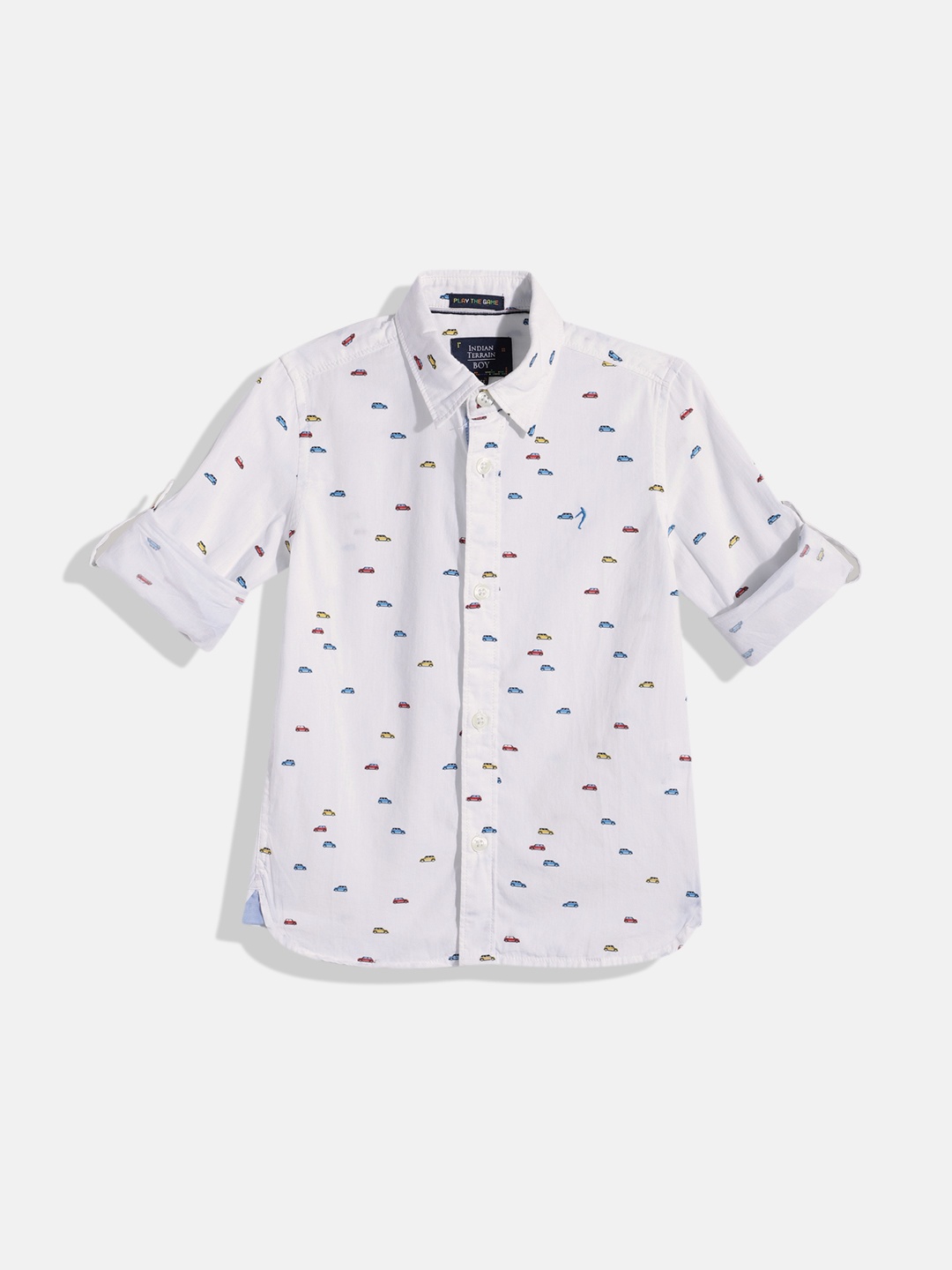 Indian Terrain Boys Straight Opaque Conversational Printed Pure Cotton Casual Shirt, White
Indian Terrain Boys Straight Opaque Conversational Printed Pure Cotton Casual Shirt, White