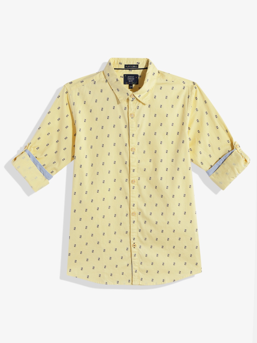 Indian Terrain Boys Straight Opaque Conversational Printed Pure Cotton Casual Shirt, Yellow
Indian Terrain Boys Straight Opaque Conversational Printed Pure Cotton Casual Shirt, Yellow