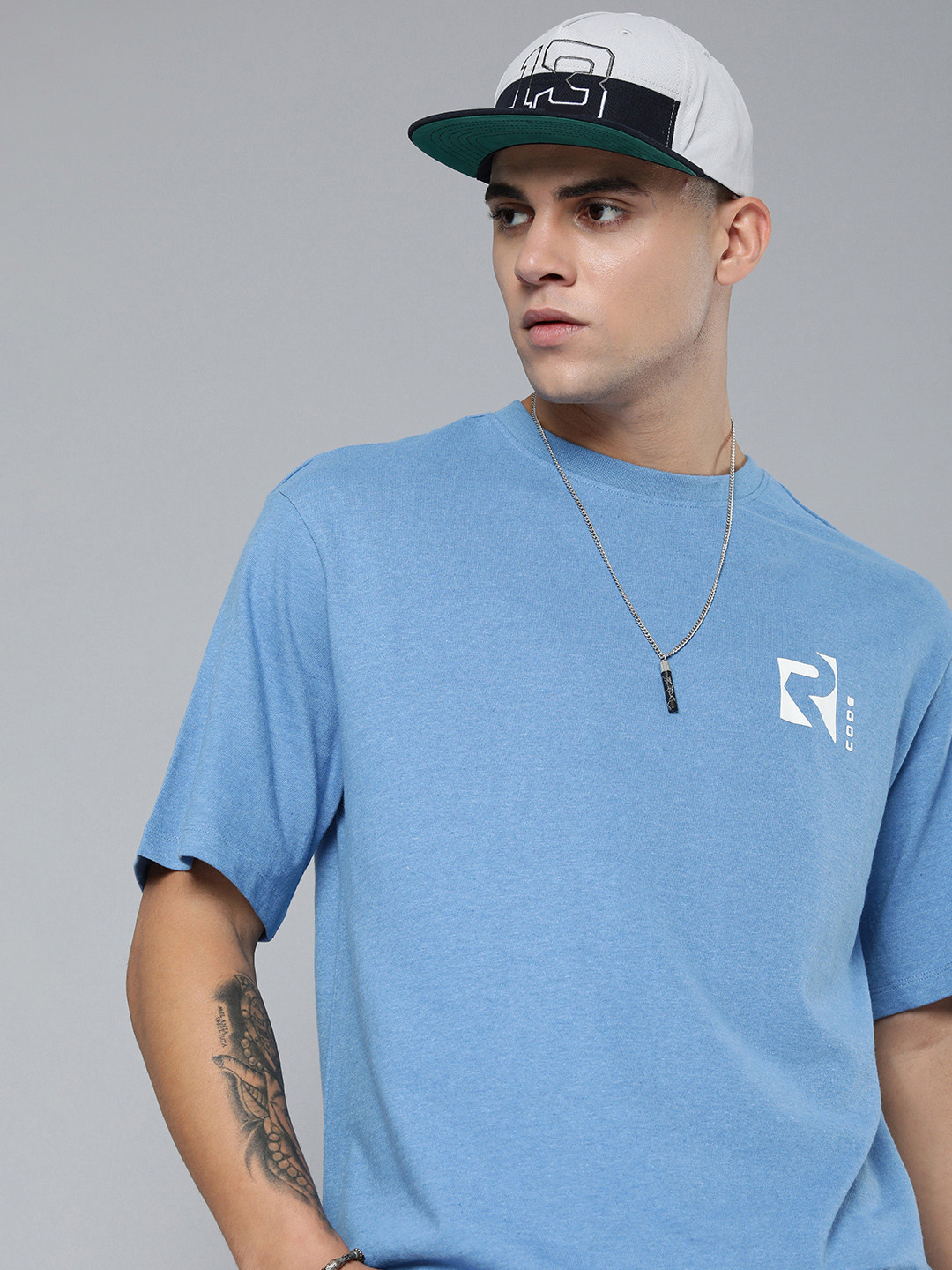 R Code by The Roadster Life Co Men Brand Logo Printed Relaxed Fit T-shirt, Blue
R Code by The Roadster Life Co Men Brand Logo Printed Relaxed Fit T-shirt, Blue