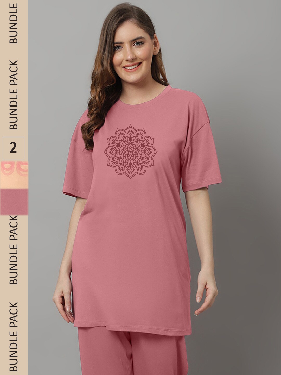 Kanvin Pack of 2 Typography Printed Drop Shoulder Sleeves Loose Fit T-shirt, Orange
Kanvin Pack of 2 Typography Printed Drop Shoulder Sleeves Loose Fit T-shirt, Orange