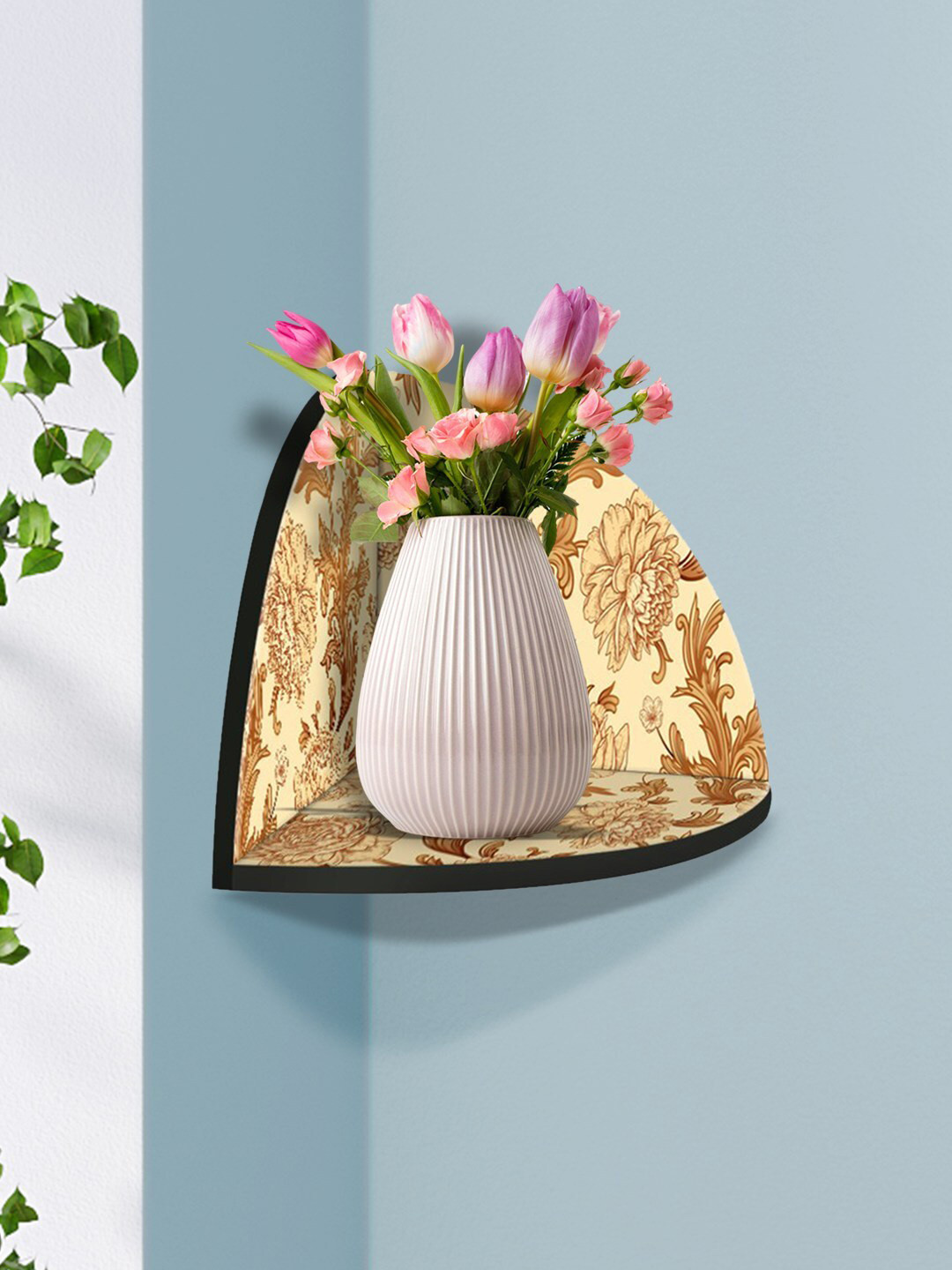 999Store Brown Flower and Leaves MDF Corner Wall Shelf
999Store Brown Flower and Leaves MDF Corner Wall Shelf