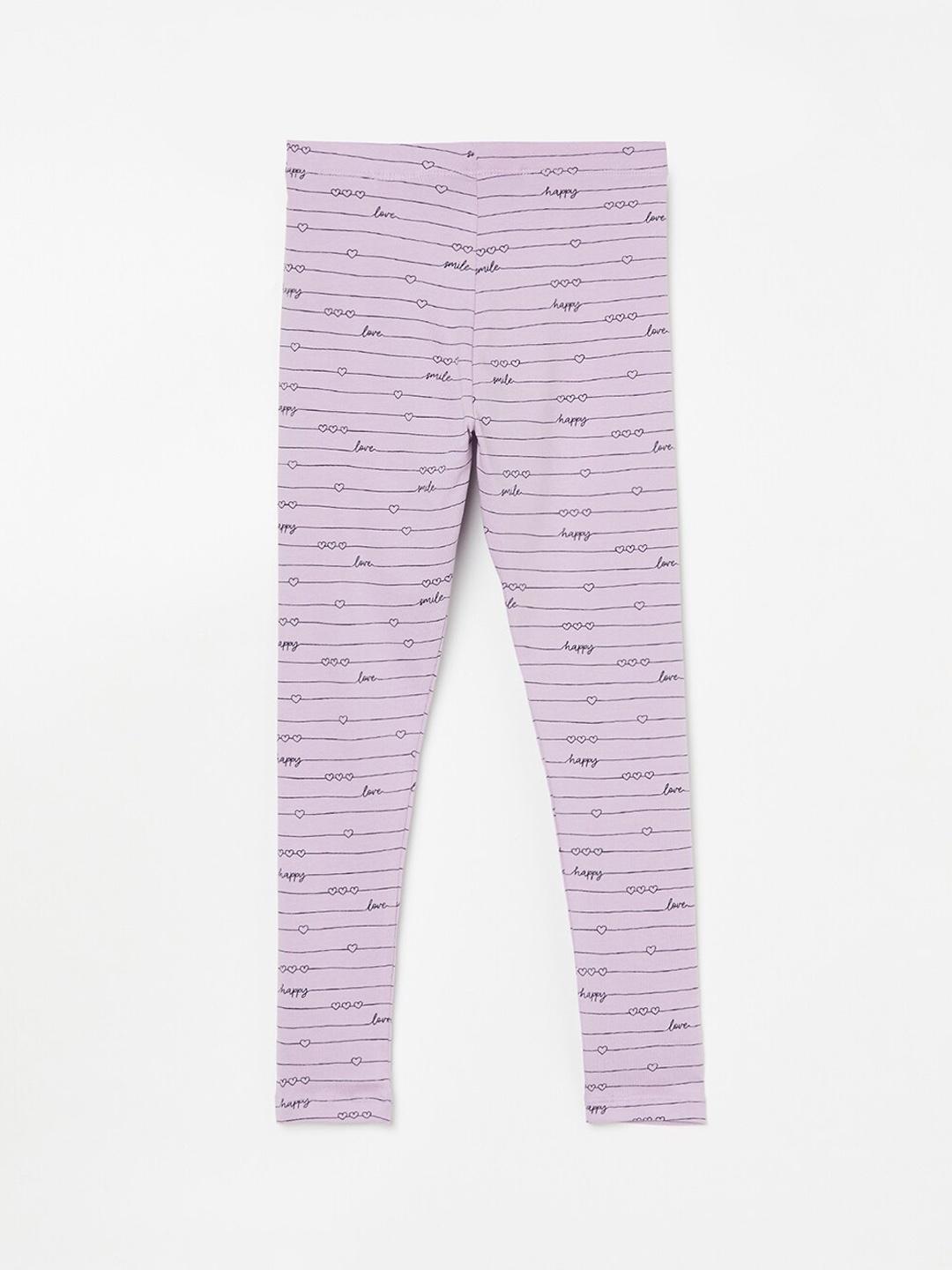 Fame Forever by Lifestyle Girls Conversational Printed Cotton Lycra Ankle-Length Leggings, Purple
Fame Forever by Lifestyle Girls Conversational Printed Cotton Lycra Ankle-Length Leggings, Purple