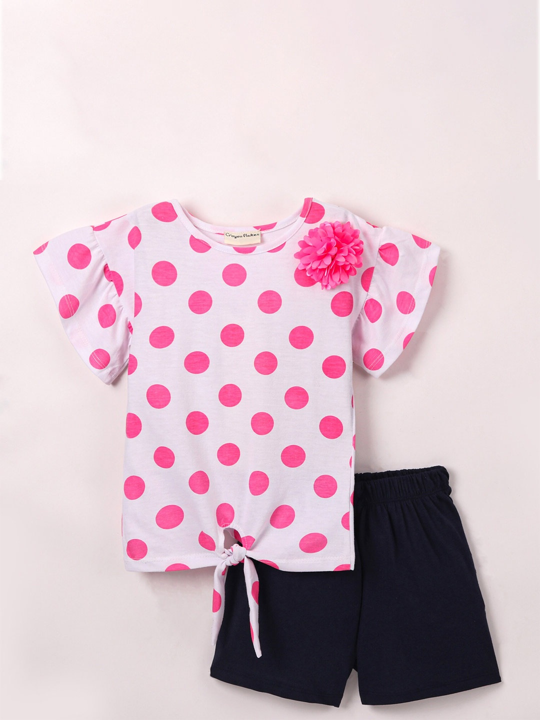 CrayonFlakes Girls Printed Round Neck Pure Cotton Top with Shorts Clothing Set, White
CrayonFlakes Girls Printed Round Neck Pure Cotton Top with Shorts Clothing Set, White