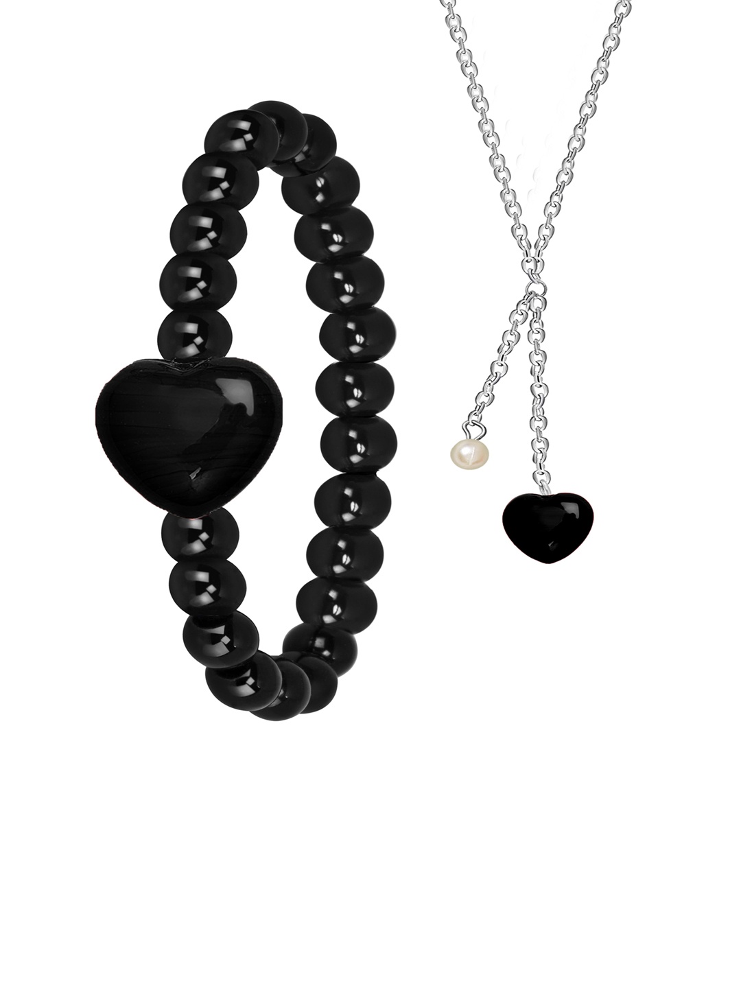 Mikado Beaded Jewellery Set, Black