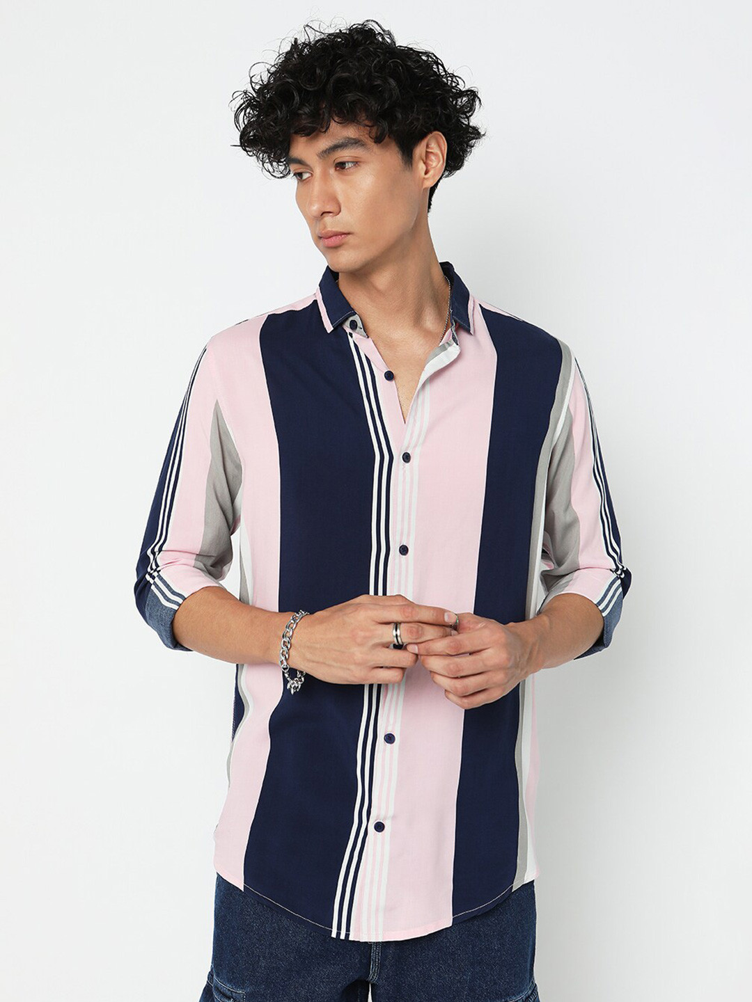 7Shores Classic Opaque Striped Casual Shirt, Navy blue
7Shores Classic Opaque Striped Casual Shirt, Navy blue