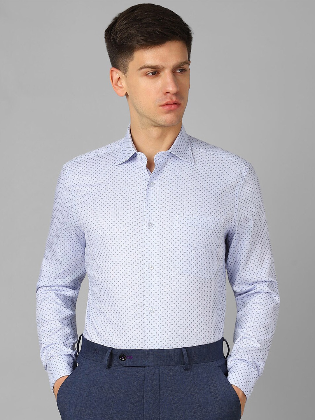 Louis Philippe Micro Ditsy Printed Classic Fit Opaque Pure Cotton Formal Shirt, Blue
Louis Philippe Micro Ditsy Printed Classic Fit Opaque Pure Cotton Formal Shirt, Blue