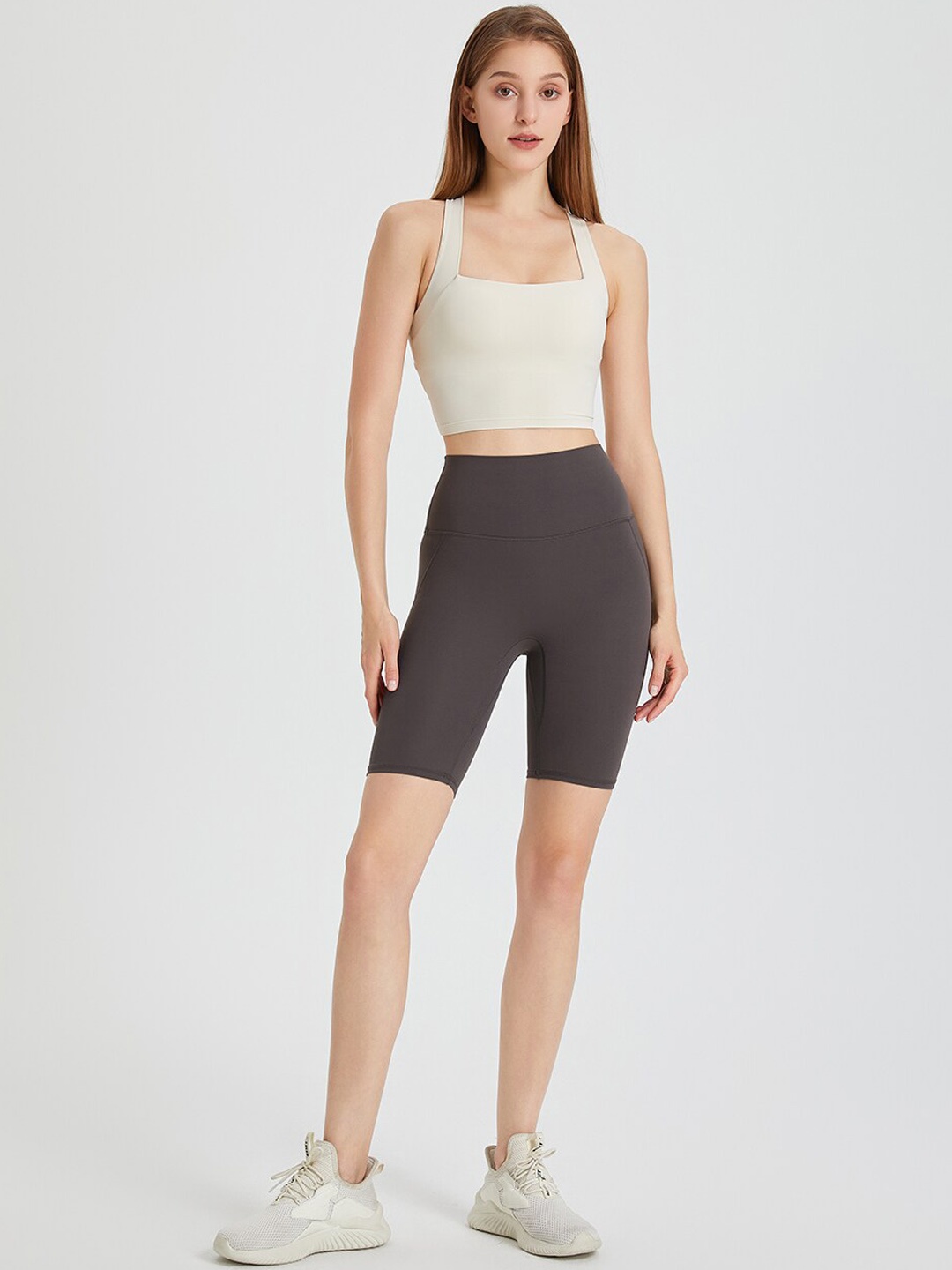 JC Collection Women Skinny Fit High-Rise Rapid-Dry Training or Gym Sports Shorts, Grey
JC Collection Women Skinny Fit High-Rise Rapid-Dry Training or Gym Sports Shorts, Grey