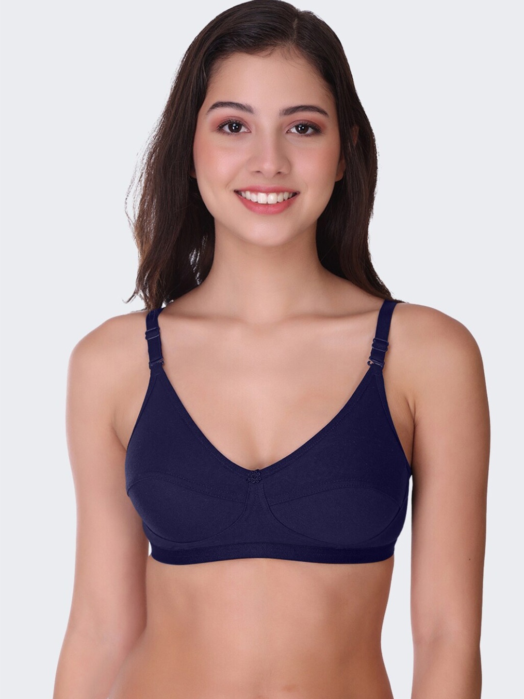POOJA RAGENEE Non-Padded Non-Wired Full Coverage All Day Comfort Cotton Bra, Navy blue
POOJA RAGENEE Non-Padded Non-Wired Full Coverage All Day Comfort Cotton Bra, Navy blue
