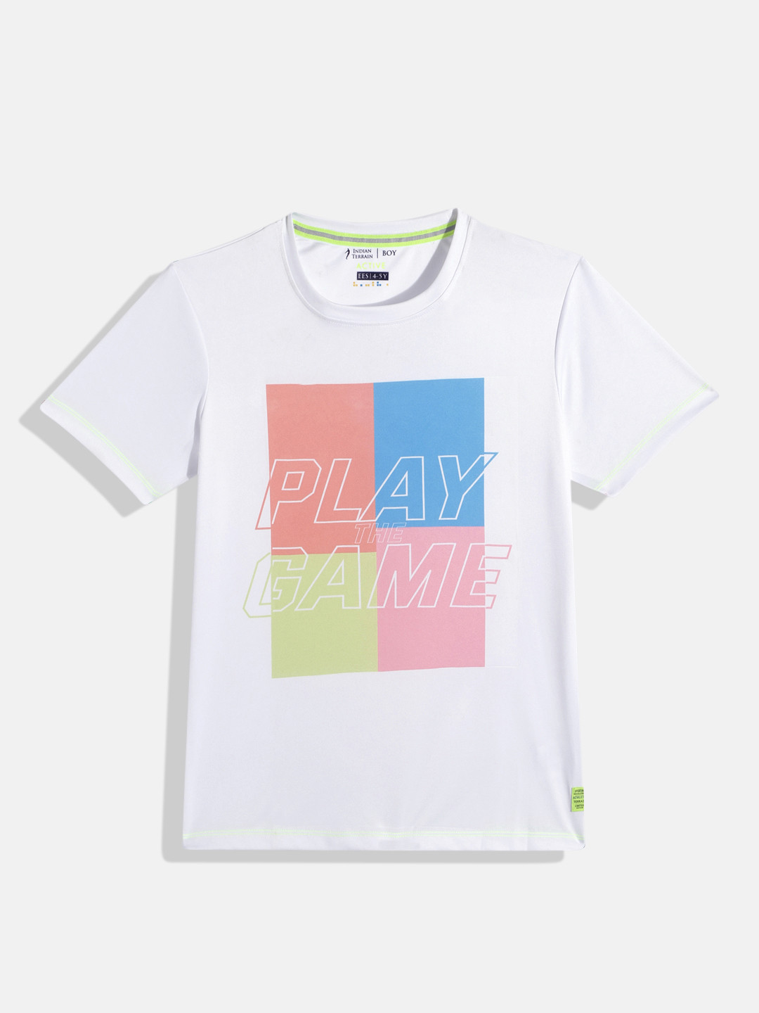 Indian Terrain Boys Typography Printed Sports T-shirt, White
Indian Terrain Boys Typography Printed Sports T-shirt, White