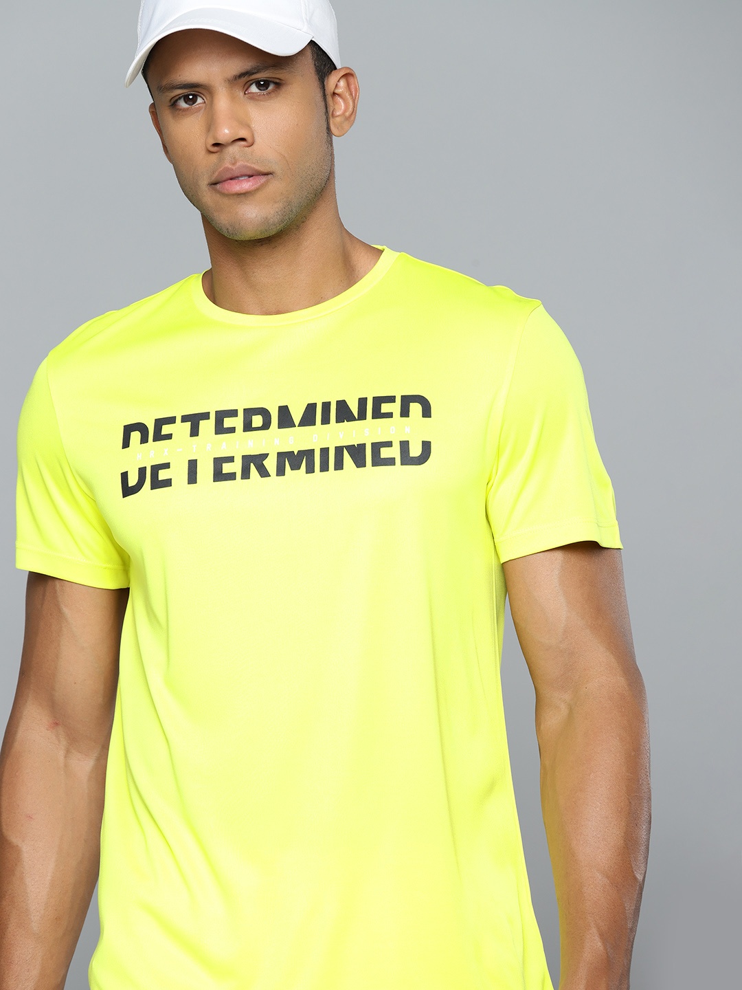 HRX by Hrithik Roshan Typography Printed Rapid-Dry Training T-shirt, Fluorescent green
HRX by Hrithik Roshan Typography Printed Rapid-Dry Training T-shirt, Fluorescent green