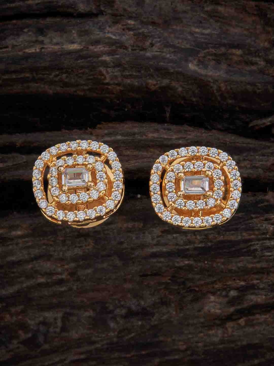 Kushal's Fashion Jewellery Rose Gold-Plated CZ-Studded Contemporary Drop Earrings
Kushal's Fashion Jewellery Rose Gold-Plated CZ-Studded Contemporary Drop Earrings